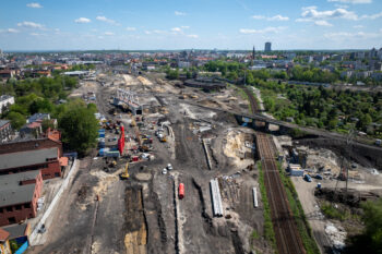 Budowa nowych wiaduktów w sąsiedztwie stacji Katowice