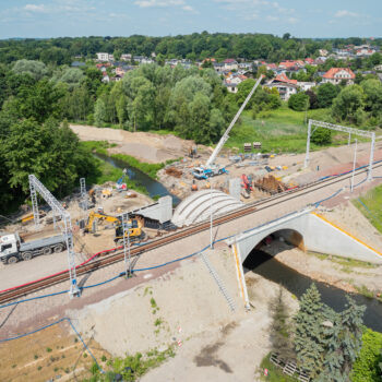 Przebudowa mostu kolejowego nad rzeką Pszczynką