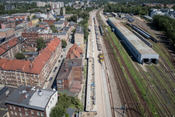 Sierpień 2025: Budowa nowego przystanku kolejowego Katowice Akademia
