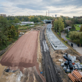 Budowa przystanku Katowice Brynów