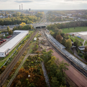Budowa przystanku Katowice Brynów