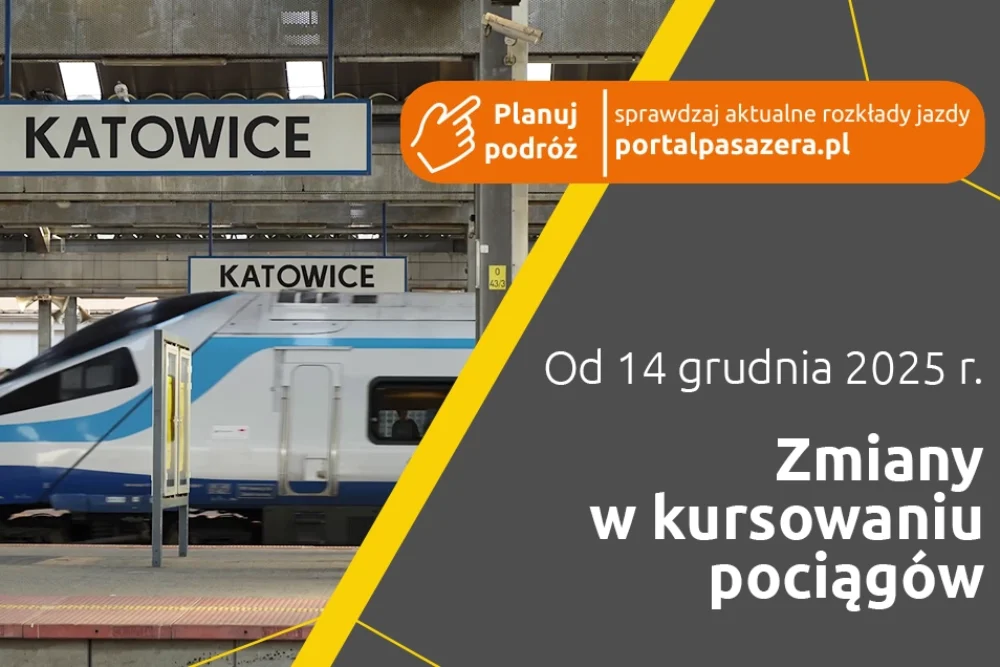 Nowy rozkład jazdy pociągów – pozytywne zmiany w Śląskiem