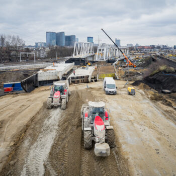 Budowa nowych wiaduktów kolejowych w okolicach stacji Katowice