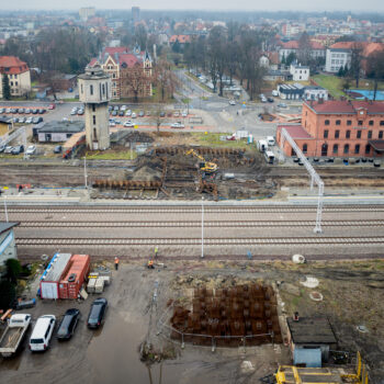 Prace na stacji kolejowej Pszczyna