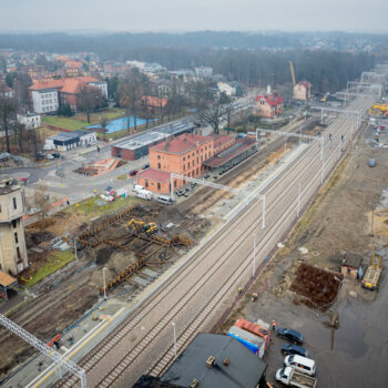 Prace na stacji kolejowej Pszczyna