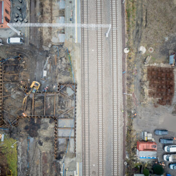 Prace na stacji kolejowej Pszczyna