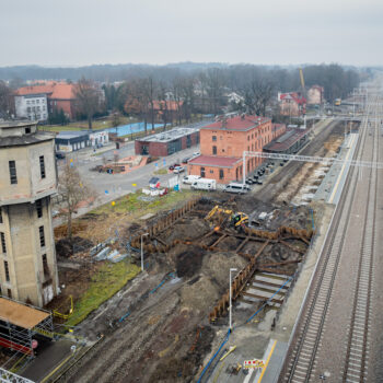 Prace na stacji kolejowej Pszczyna