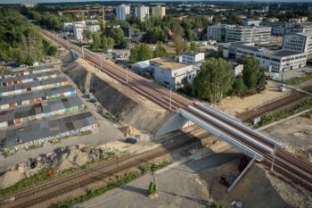 Gotowy wiadukt kolejowy na ul. Przodowników w Katowicach, fot. Łukasz Hachuła PLK SA