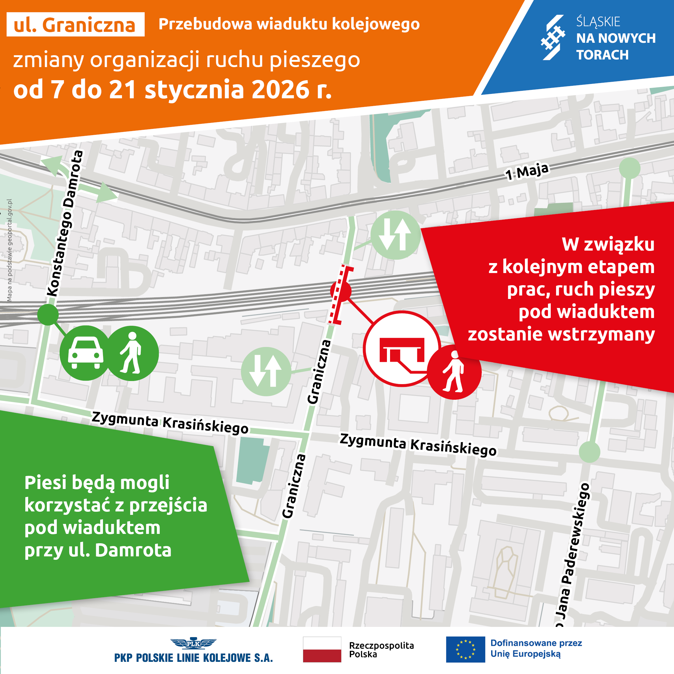 Infografika ul. Graniczna Katowice