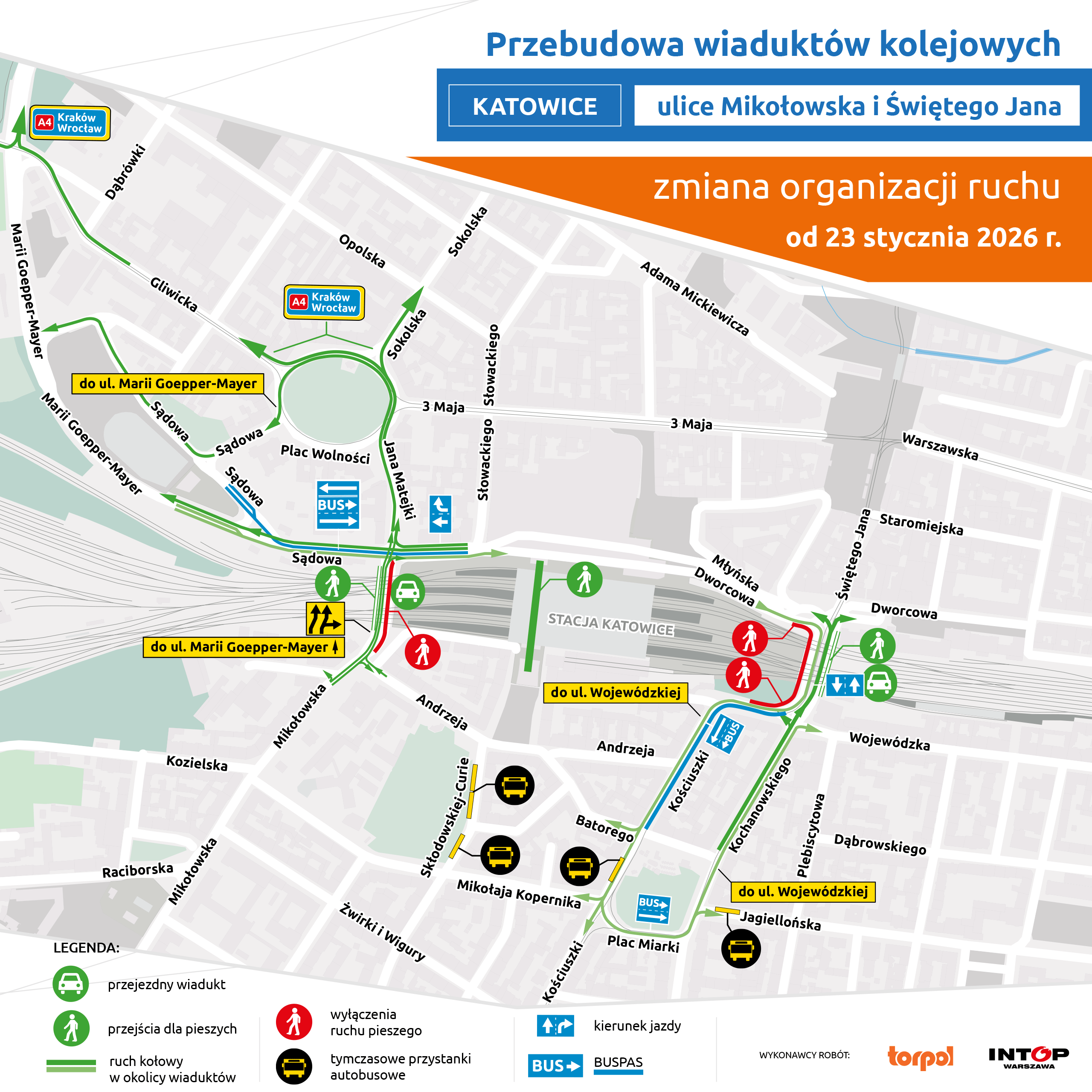 Zmiany organizacji ruchu na ul. Mikołowskiej i Św. Jana