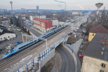 Wiadukt kolejowy nad ul. Nowopogońską w Sosnowcu