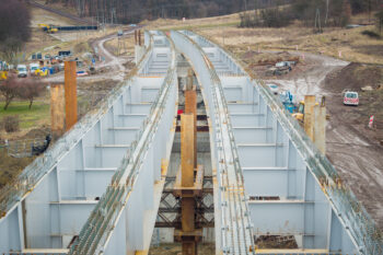 Marzec 2026: Budowa nowego, ponad 600-metrowego mostu w Zebrzydowicach