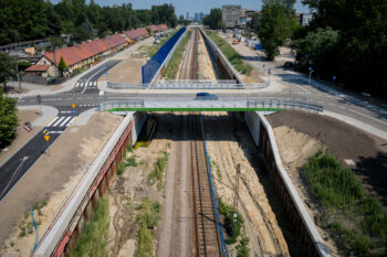 Przebudowany wiadukt drogowy – ul. Dobrego Urobku, Katowice