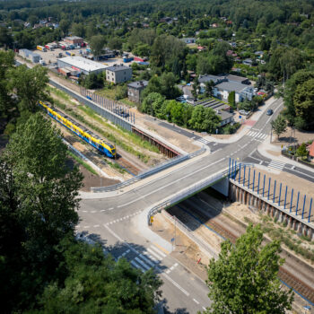 Przebudowany wiadukt drogowy – ul. Dobrego Urobku, Katowice